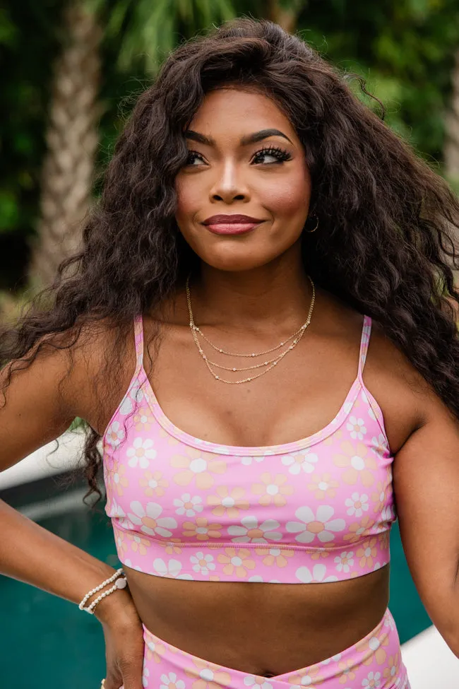 See You Poolside In Playful Petals Bikini Top SALE,Swimwear