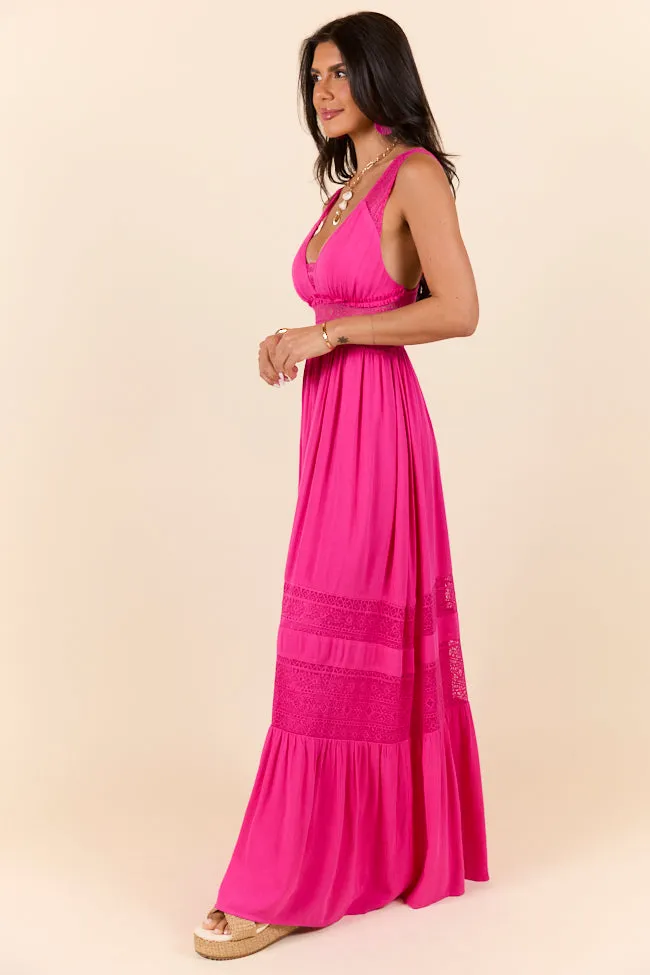 Summer Crush Fuchsia Maxi Dress SALE,Daily Outfit