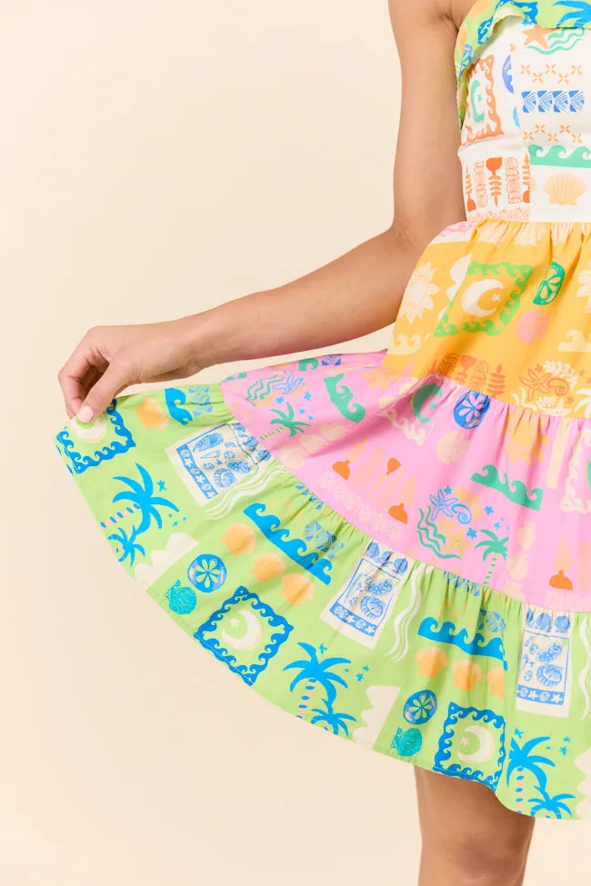 Summer Fun Color Block Icon Mini Dress SALE,Daily Outfit