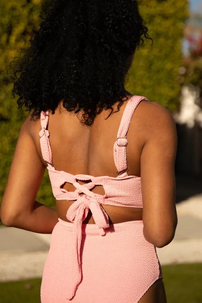 Summer Oasis Light Pink Underwire Split V Bikini Top SALE,Swimwear
