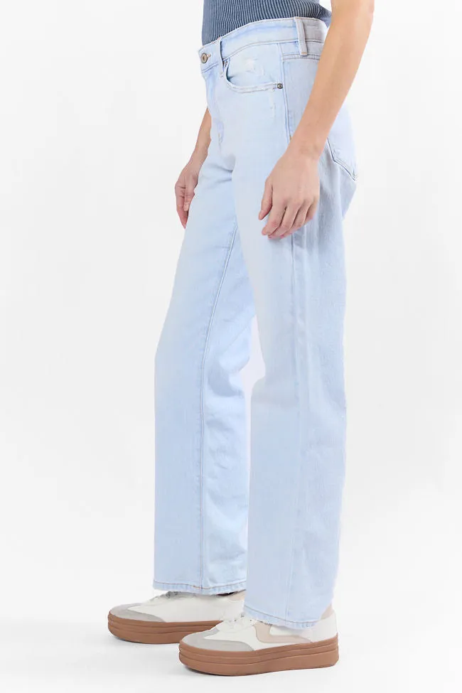 Taylor Light Wash Mid Rise Baggy Jeans,Women Pants