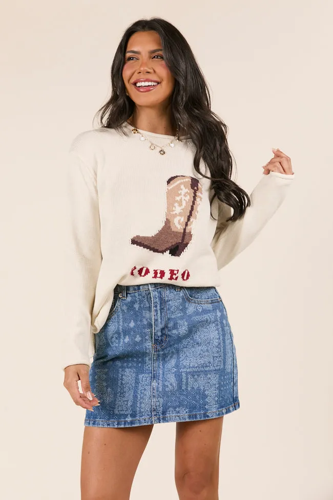 Thea Bandana Print Denim Skirt,Women Skirts Comfort