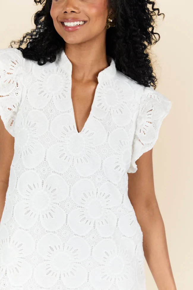 Thoughts Of You White Shift Dress SALE,Daily Outfit