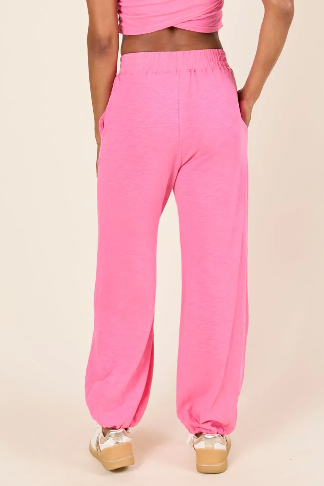 Tinley Pink Lounge Jogger Pants,Women Pants