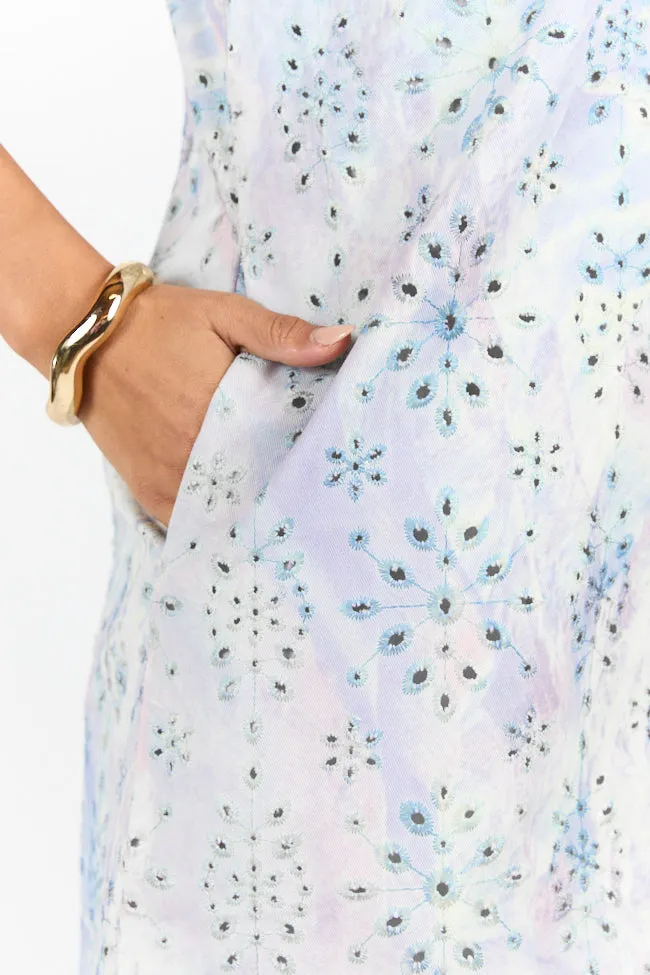 Turn Back Time Tie Dye Eyelet Dress SALE,Daily Outfit