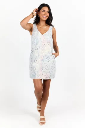 Turn Back Time Tie Dye Eyelet Dress SALE,Daily Outfit