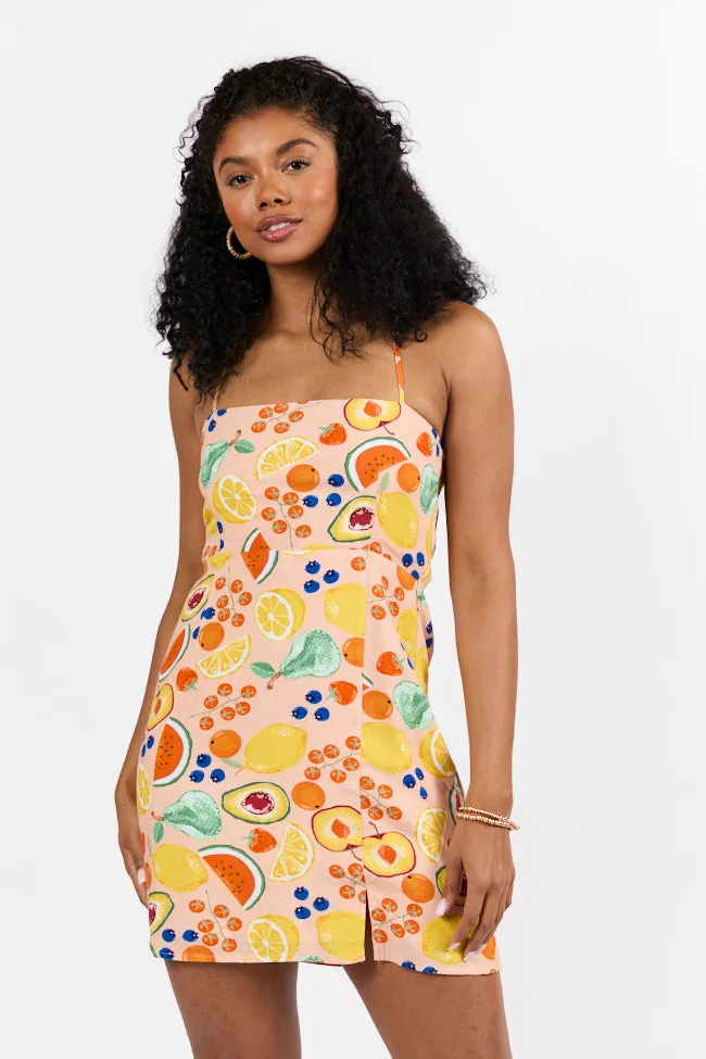 Undeniable Growth Multi Icon Print Mini Dress,Daily Outfit