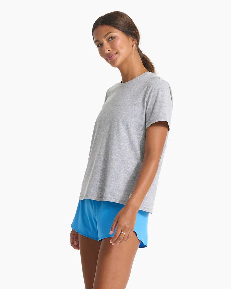 W Feather Tee,Soft Comfortable