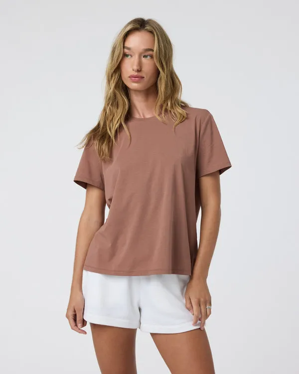 W Feather Tee,Soft Comfortable
