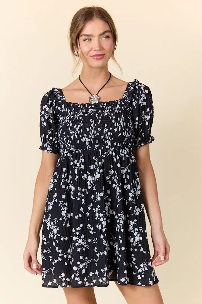 When It Ends Black Floral Dress SALE,Daily Outfit