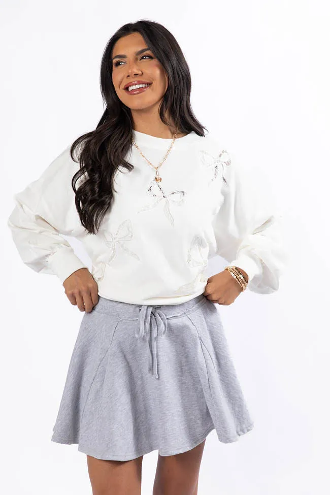 Where To Next Grey Knit Skort,Women Skirts Comfort