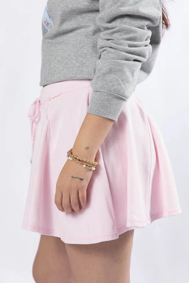 Where To Next Pink Knit Skort,Women Skirts Comfort