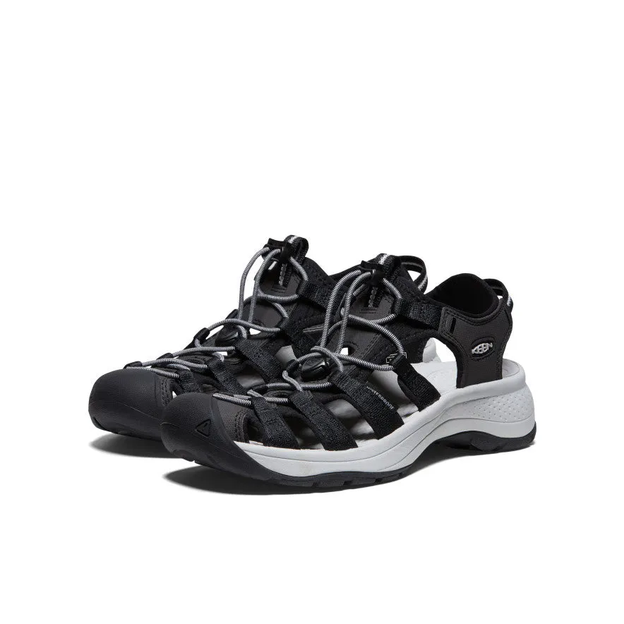 Women's Astoria West Sandal  |  Black/Grey,Soft Comfortable Sandals