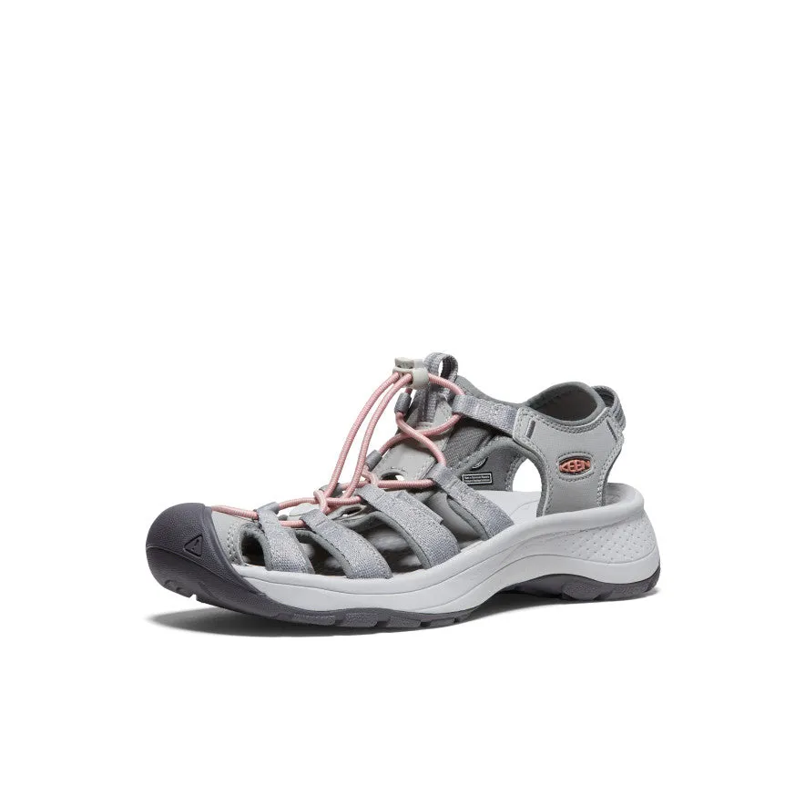Women's Astoria West Sandal  |  Grey/Coral,Soft Comfortable Sandals