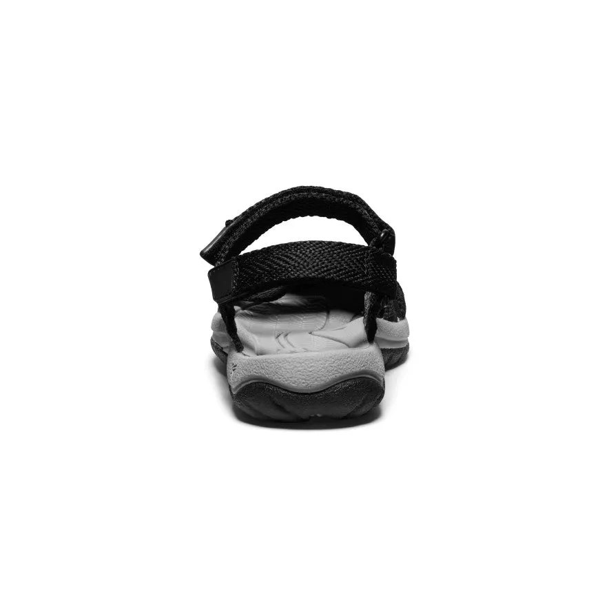 Women's Bali Strap Sandal  |  Black/Alloy,Soft Comfortable Sandals