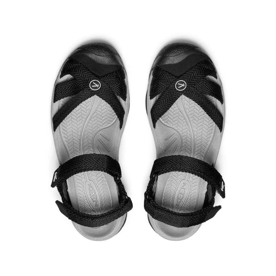 Women's Bali Strap Sandal  |  Black/Alloy,Soft Comfortable Sandals