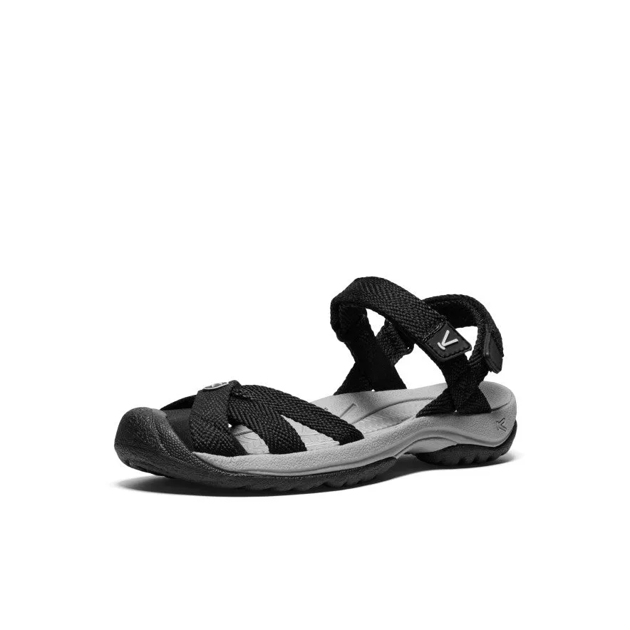 Women's Bali Strap Sandal  |  Black/Alloy,Soft Comfortable Sandals