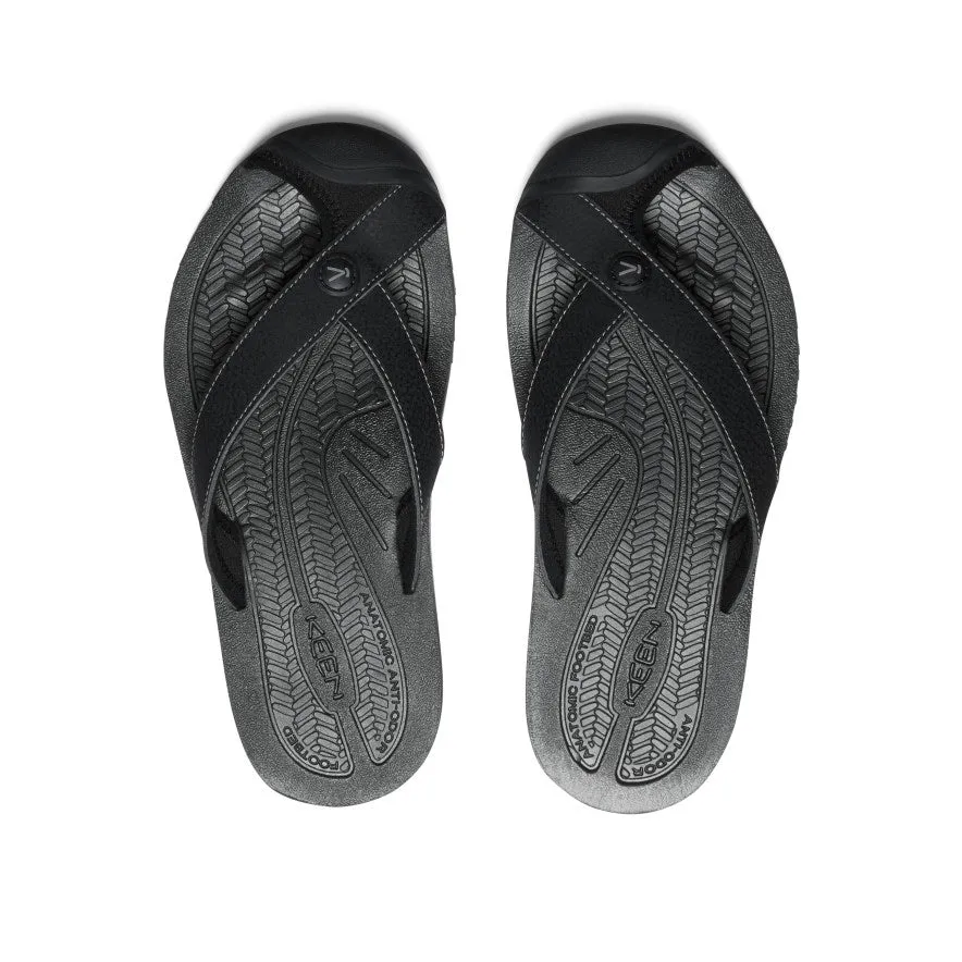 Women's Barbados Flip-Flop  |  Black/Steel Grey,Soft Comfortable Sandals