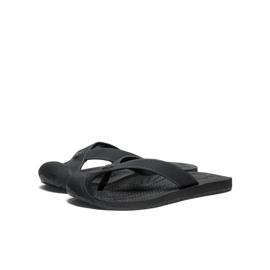 Women's Barbados Flip-Flop  |  Black/Steel Grey,Soft Comfortable Sandals