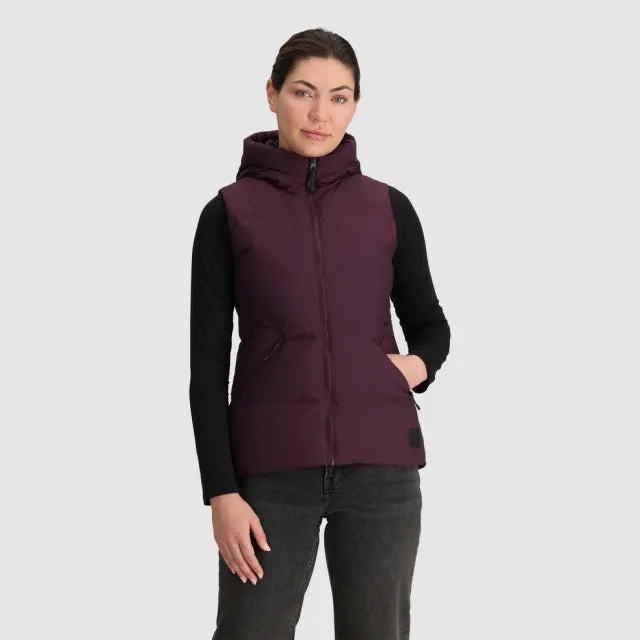 Women's Coze Hooded Down Vest,Women Outwear
