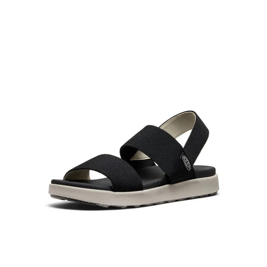 Women's Elle Backstrap Sandal Wide  |  Black,Soft Comfortable Sandals