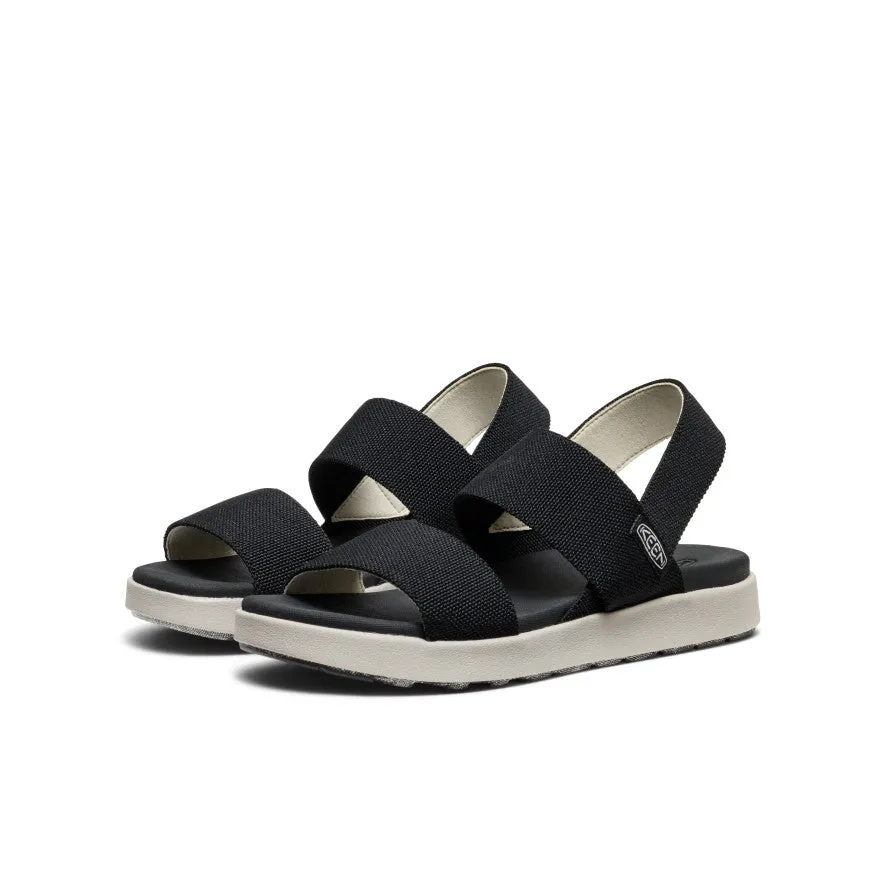 Women's Elle Backstrap Sandal Wide  |  Black,Soft Comfortable Sandals