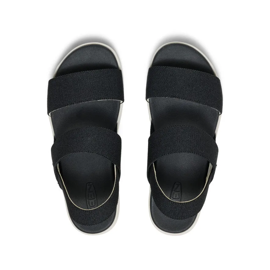 Women's Elle Backstrap Sandal Wide  |  Black,Soft Comfortable Sandals