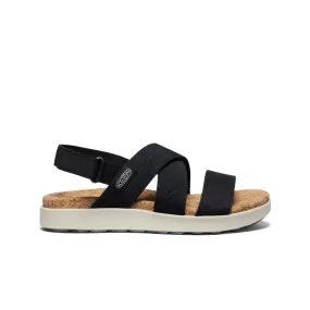 Women's Elle Criss Cross Sandal  |  Black/Birch,Soft Comfortable Sandals
