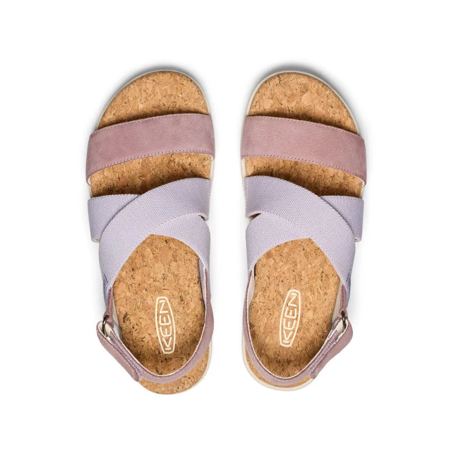 Women's Elle Criss Cross Sandal  |  Thistle/Toadstool,Soft Comfortable Sandals