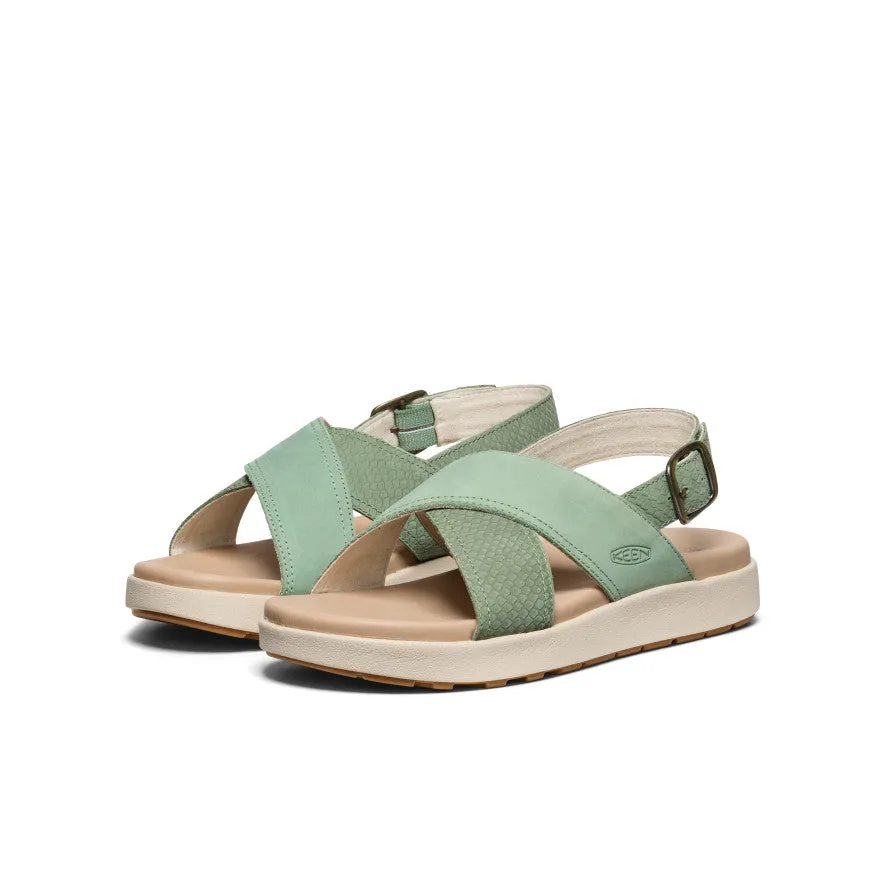 Women's Elle Luxe Cross Strap Sandal  |  Granite Green/Granite Green,Soft Comfortable Sandals