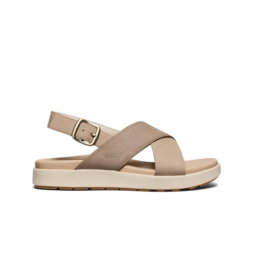 Women's Elle Luxe Cross Strap Sandal  |  Plaza Taupe/Brindle,Soft Comfortable Sandals