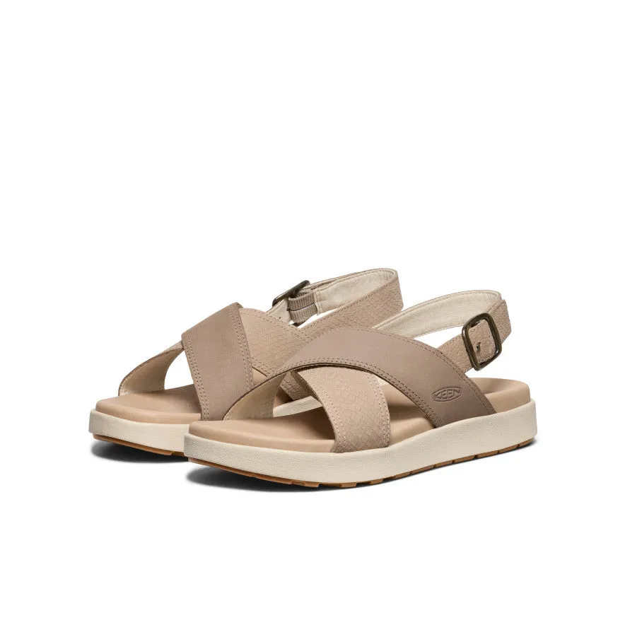 Women's Elle Luxe Cross Strap Sandal  |  Plaza Taupe/Brindle,Soft Comfortable Sandals