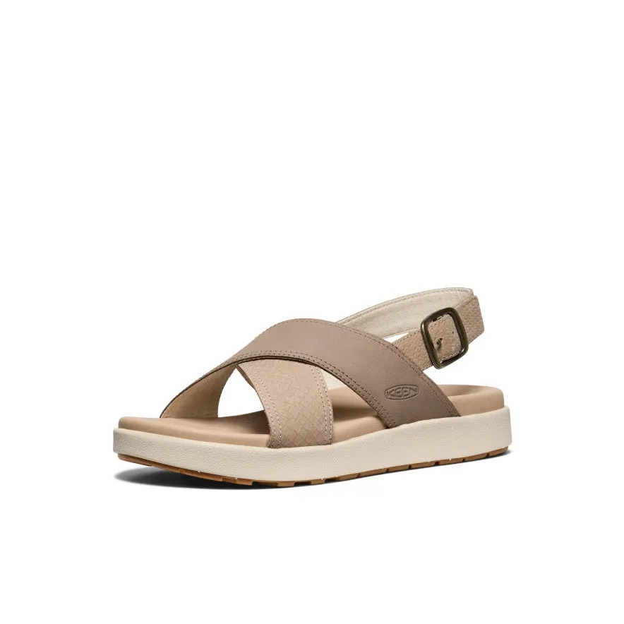 Women's Elle Luxe Cross Strap Sandal  |  Plaza Taupe/Brindle,Soft Comfortable Sandals