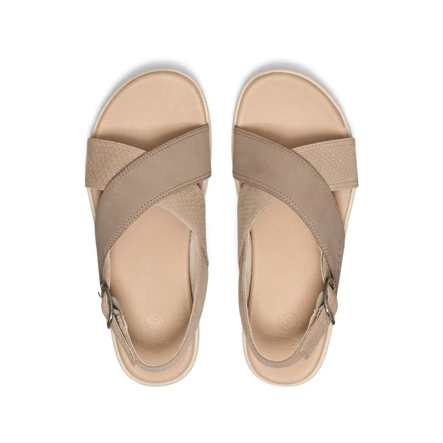 Women's Elle Luxe Cross Strap Sandal  |  Plaza Taupe/Brindle,Soft Comfortable Sandals
