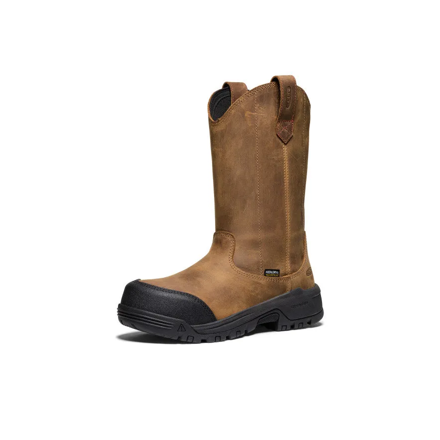 Women's Evanston Pull-On Waterproof Boot (Carbon Toe)  |  Bison/Black,Comfort