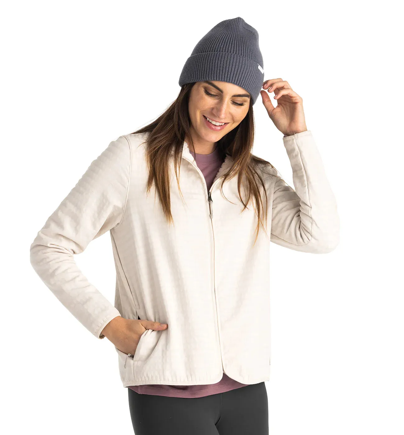 Women's Gridback Fleece Jacket,Women Outwear