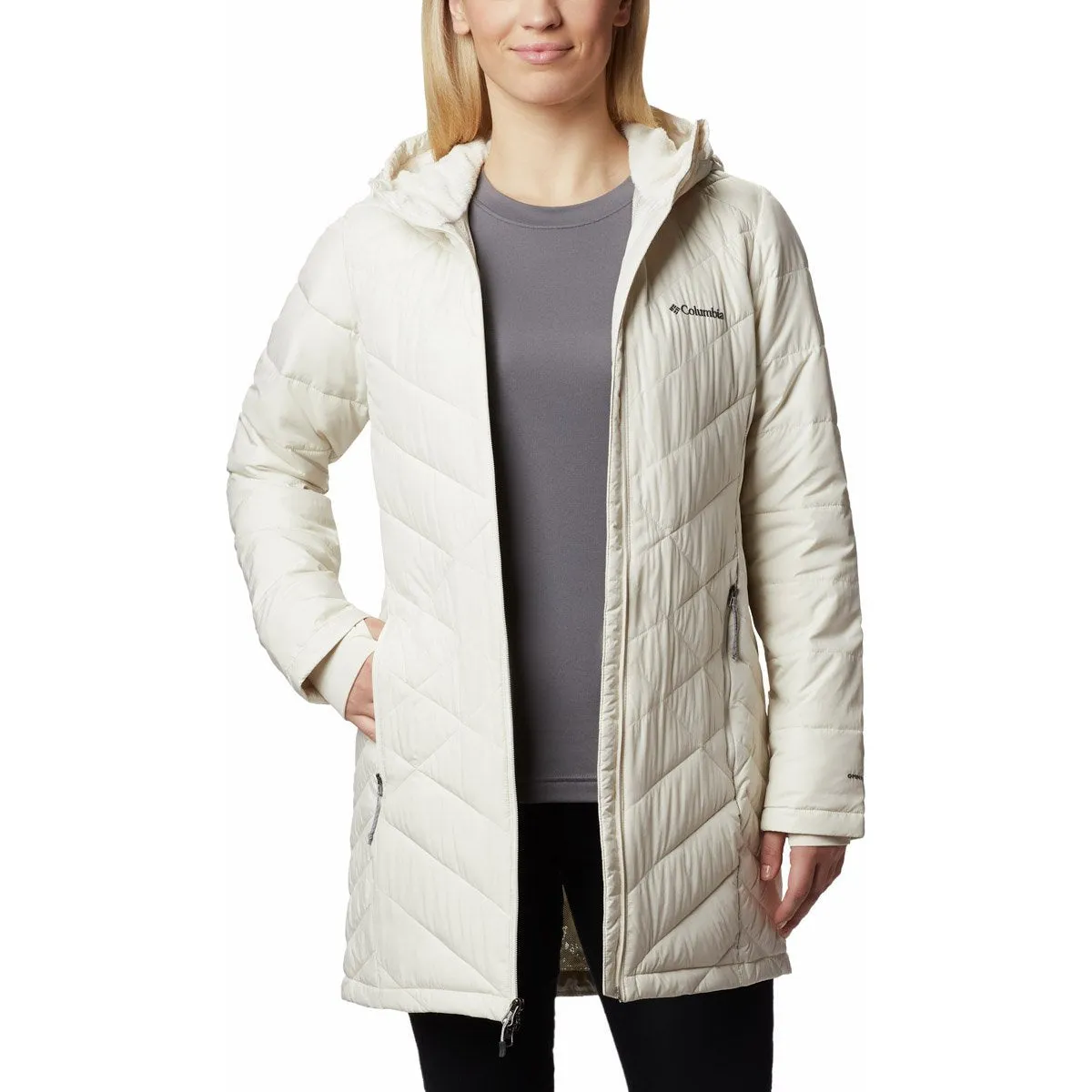 Women's Heavenly Long Hooded Jacket,Women Outwear