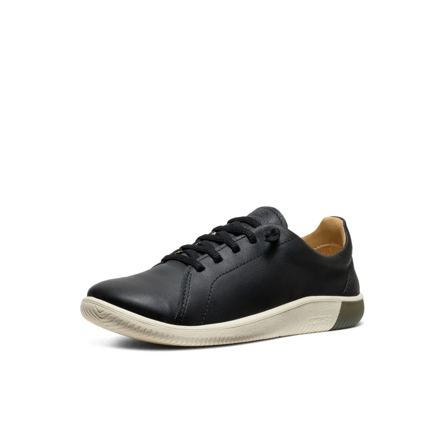 Women's KNX Leather Sneaker  |  Black/Star White,Comfort