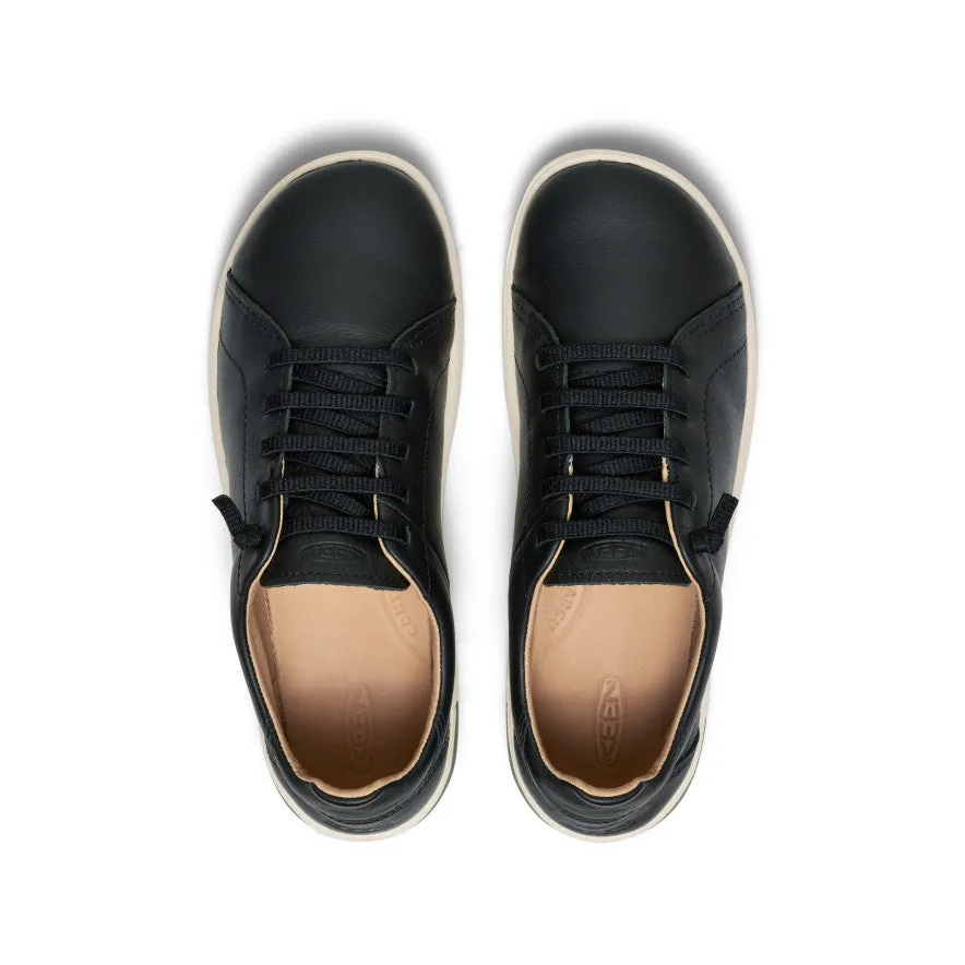 Women's KNX Leather Sneaker  |  Black/Star White,Comfort