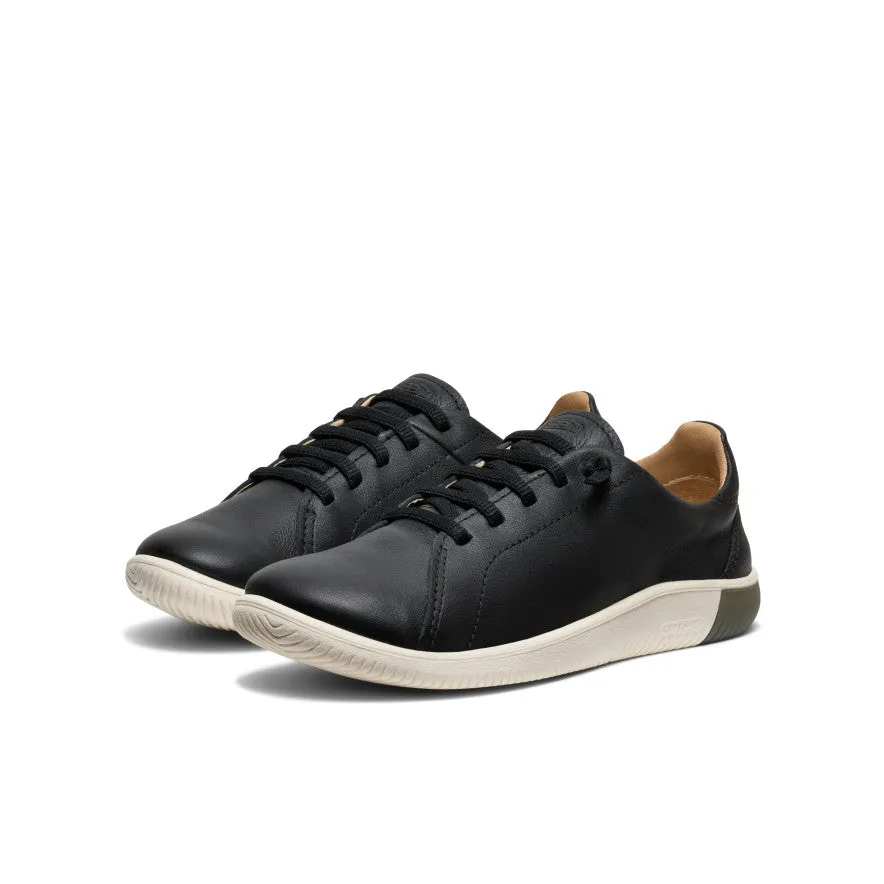 Women's KNX Leather Sneaker  |  Black/Star White,Comfort