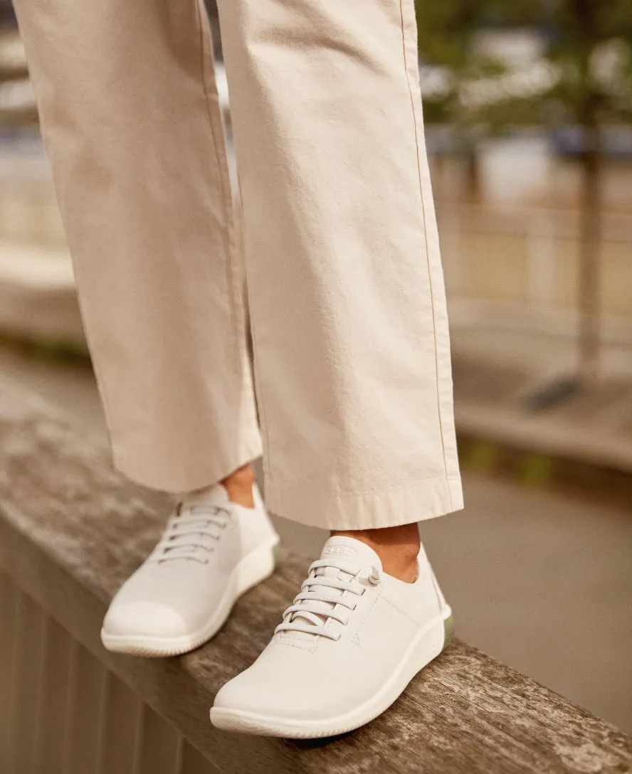 Women's KNX Leather Sneaker  |  Star White/Star White,Comfort