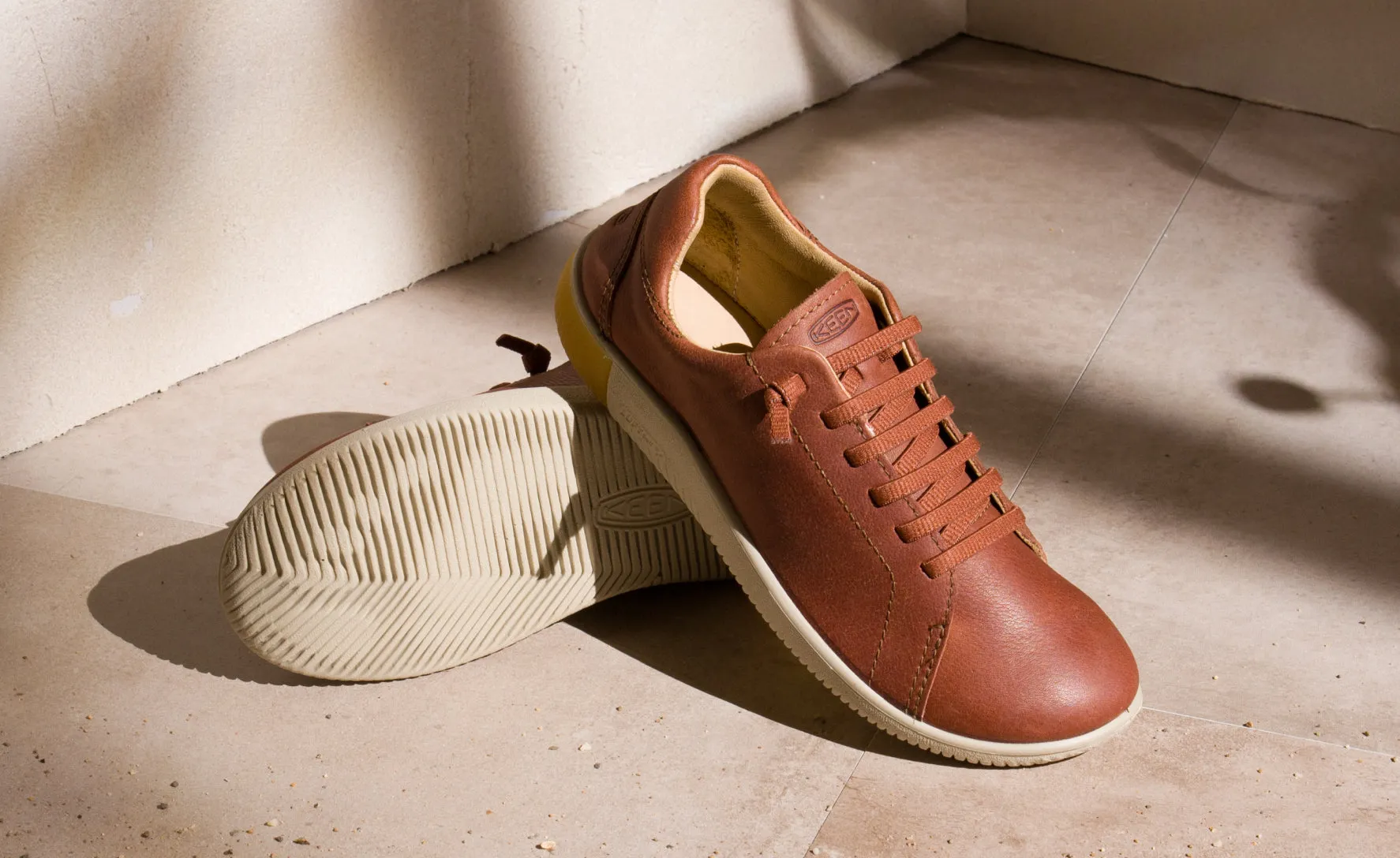 Women's KNX Leather Sneaker  |  Tortoise Shell/Plaza Taupe,Comfort