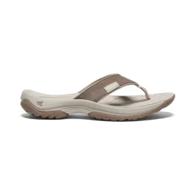 Women's Kona Leather Flip-Flop  |  Brindle/Silver Birch,Comfort