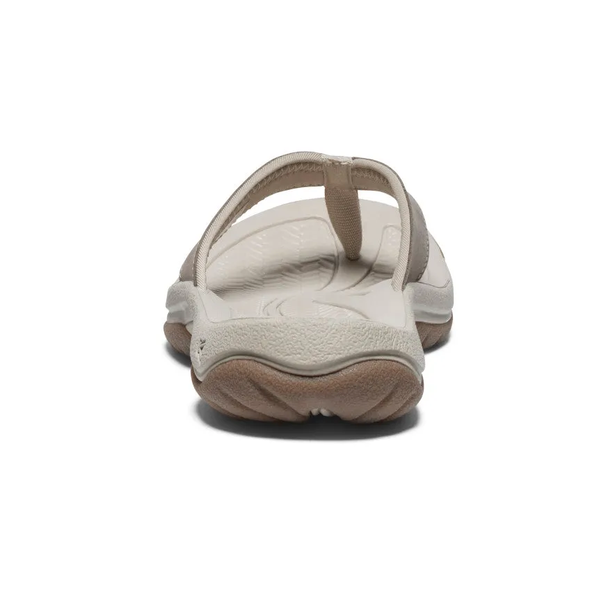 Women's Kona Leather Flip-Flop  |  Brindle/Silver Birch,Comfort