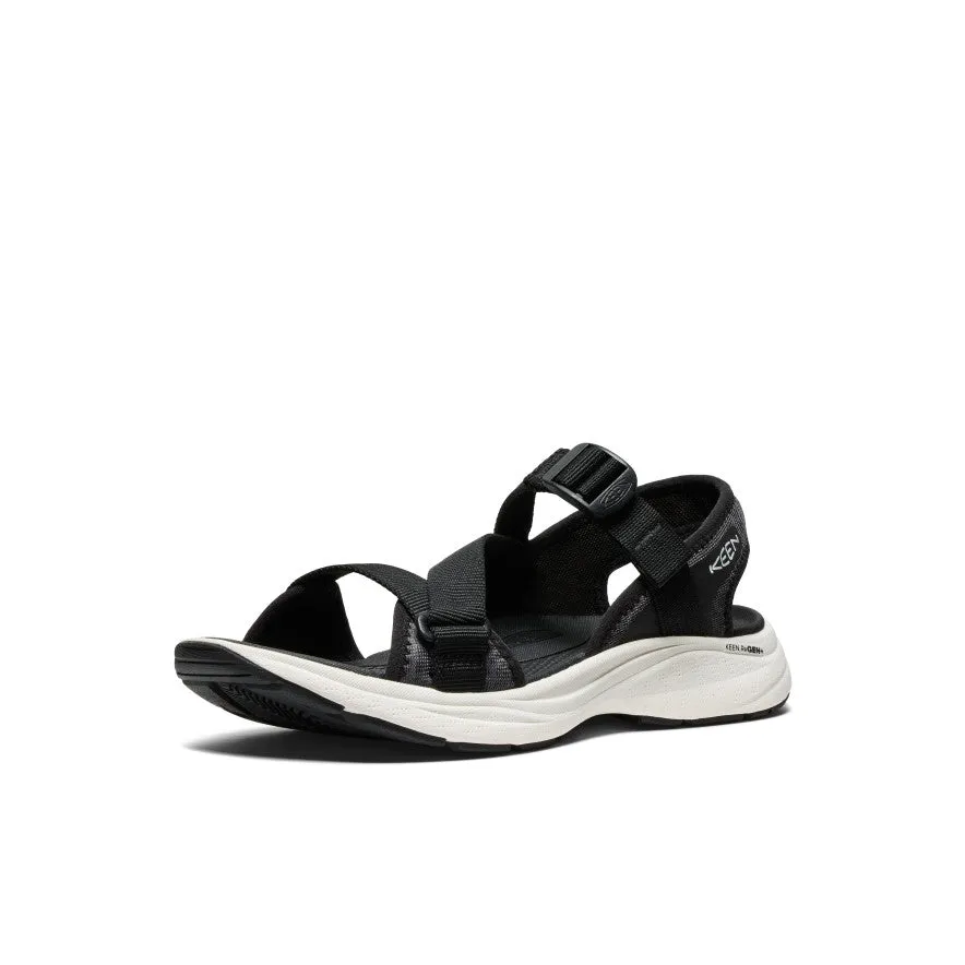 Women's Leiki Open-Toe Sandal  |  Black/Star White,Soft Comfortable Sandals