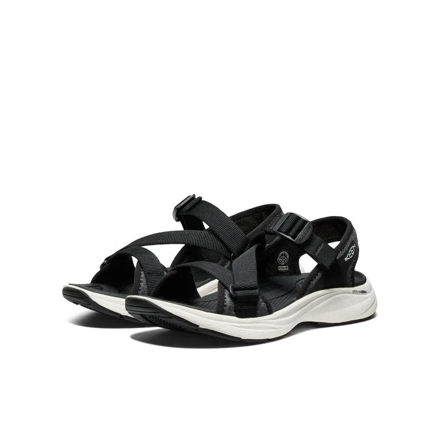 Women's Leiki Open-Toe Sandal  |  Black/Star White,Soft Comfortable Sandals