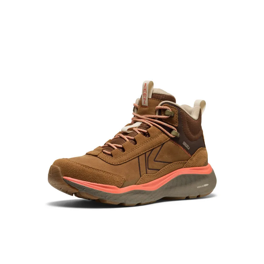Women's Leiki Waterproof Leather Hiking Boot  |  Chipmunk/Bison,Anti-Slip