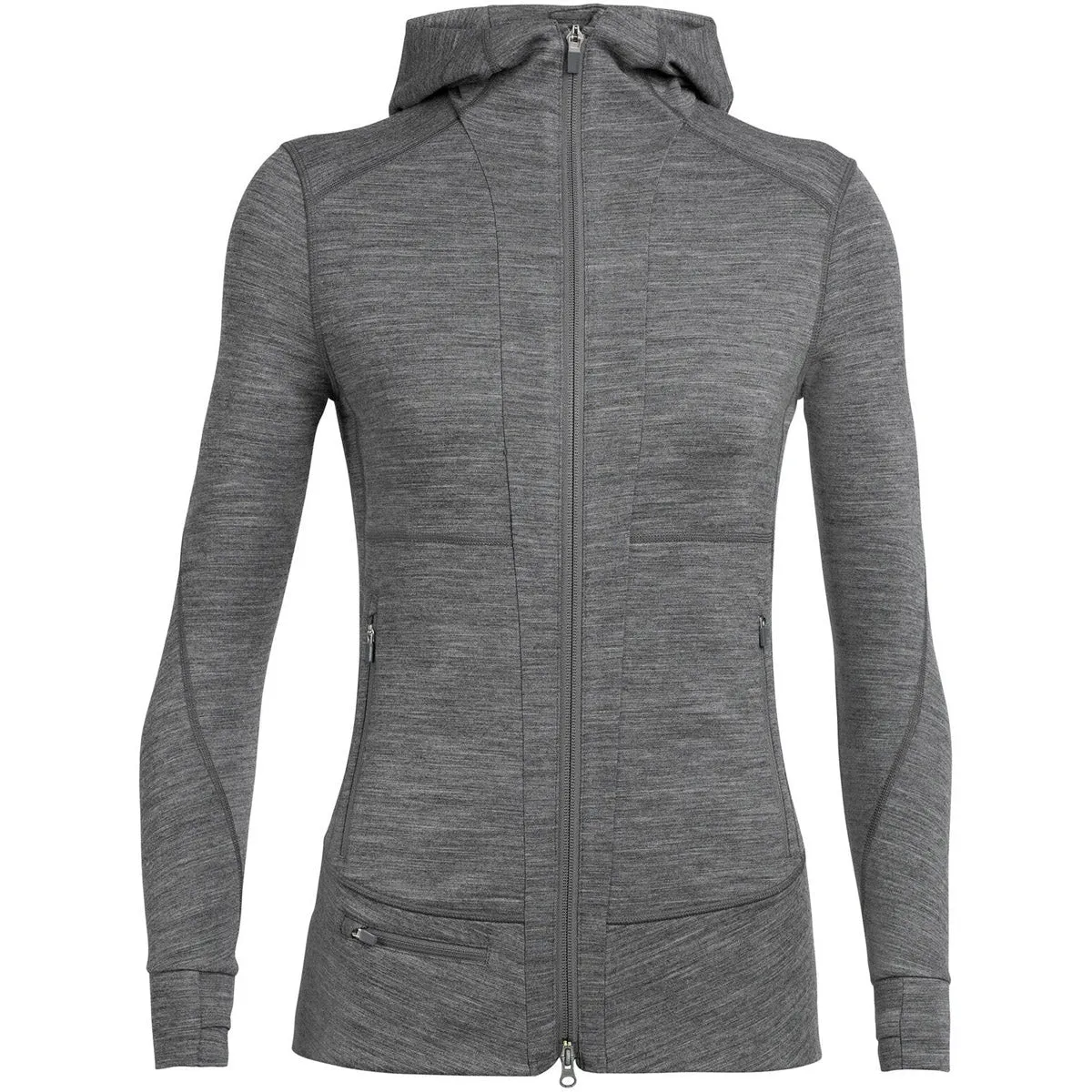 Women's Merino Quantum II Long Sleeve Zip Hood Jacket,Women Outwear