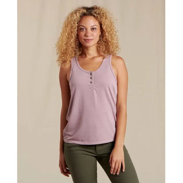 Women's Piru Henley Tank,Women Top