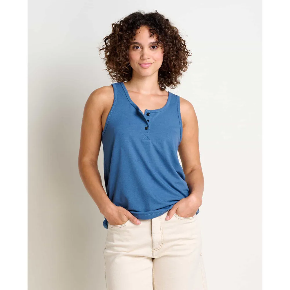 Women's Piru Henley Tank,Women Top
